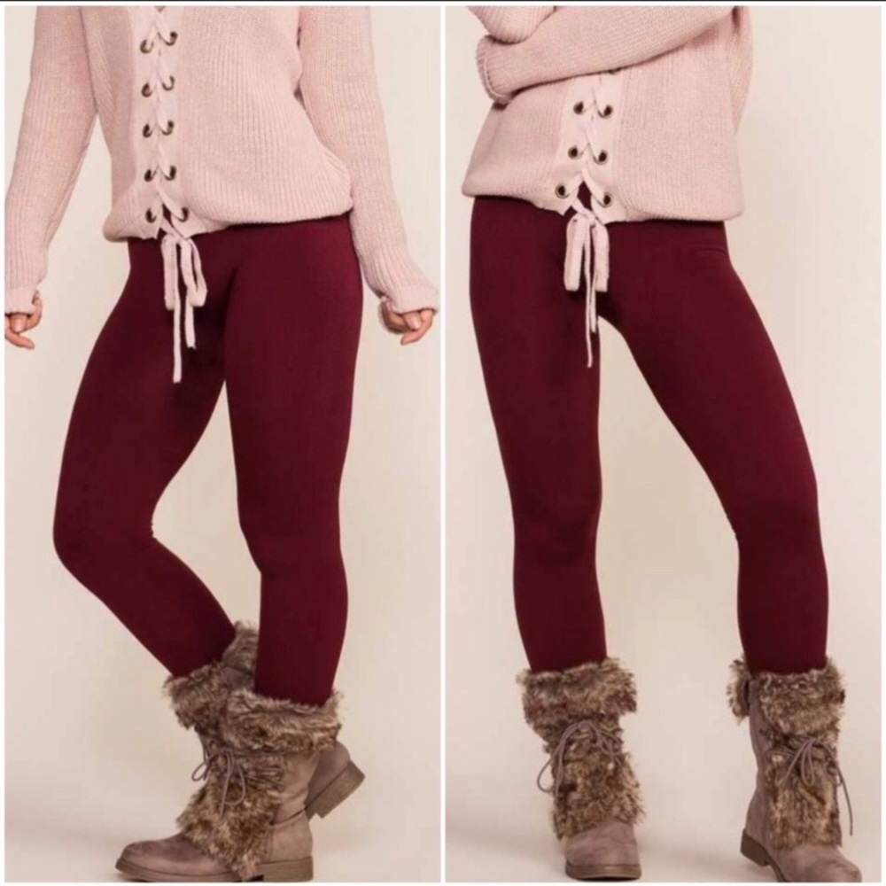 💗 Host Pick 💗 Comfy Fleece Lined Leggings - Picture 2 of 9